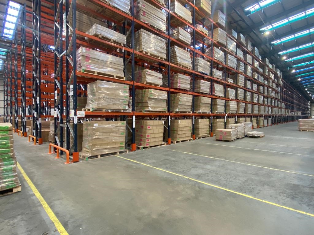 Logistics company racking installation