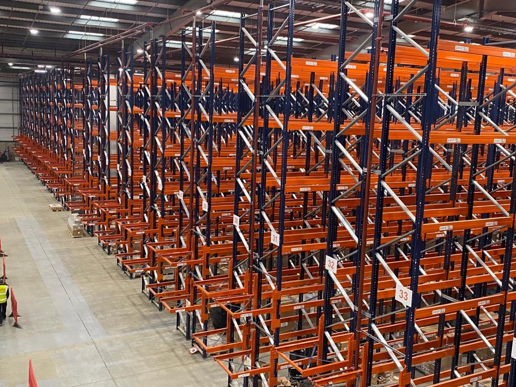 large scale warehouse racking